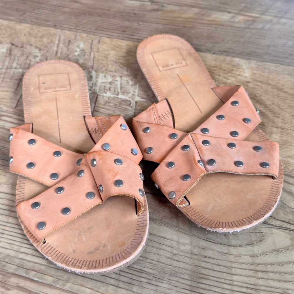 Dolce Vita Stud Tan Cary Sandals